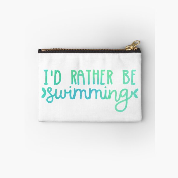 Item preview, I'd Rather Be Swimming (teal) designed and sold by its-anna.