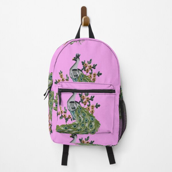 Item preview, Elegant Peacock with Floral Accents designed and sold by ArtiVibe01.