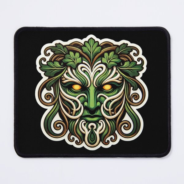 Item preview, Art Nouveau Greenman Print designed and sold by PinUpPizzazz.
