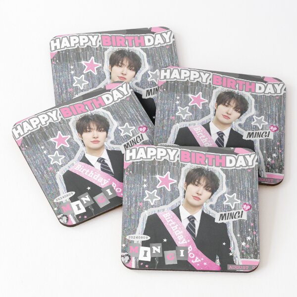 Item preview, HAPPY BIRTHDAY mingi Ateez designed and sold by jaofnn.