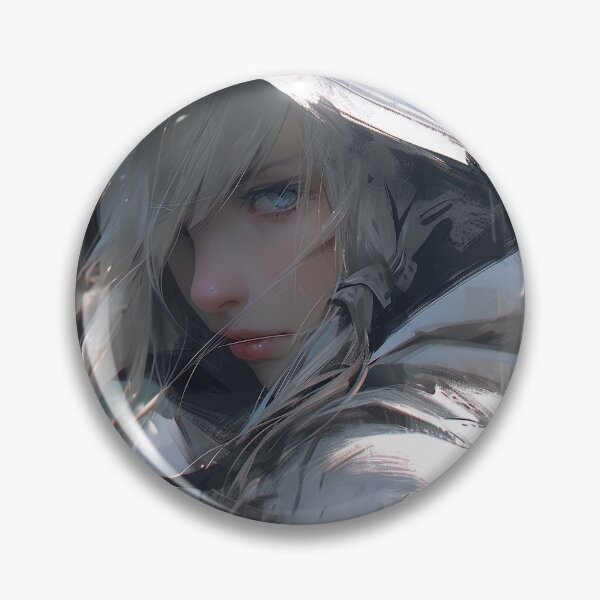 Item preview, Mysterious White Hood Anime Girl designed and sold by bubblegoth.