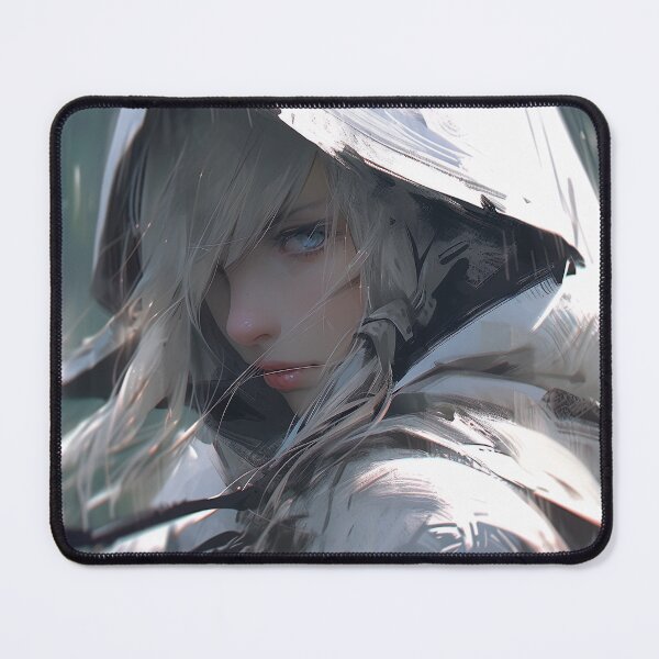 Item preview, Mysterious White Hood Anime Girl designed and sold by bubblegoth.