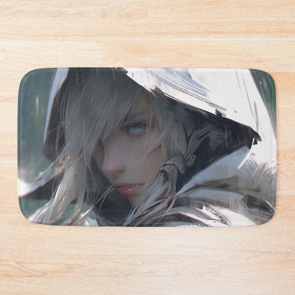 Item preview, Mysterious White Hood Anime Girl designed and sold by bubblegoth.