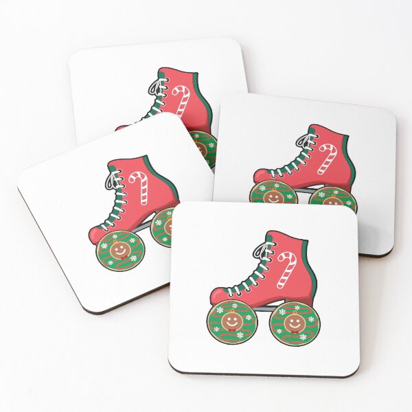 Item preview, Christmas Candy Cane Gingerbread Donut Skate  designed and sold by BunkeyGirl.
