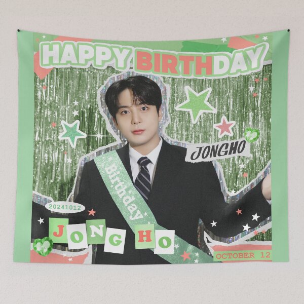 Item preview, HAPPY BIRTHDAY jongho Ateez designed and sold by jaofnn.