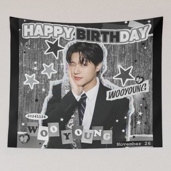 Item preview, HAPPY BIRTHDAY wooyoung Ateez designed and sold by jaofnn.