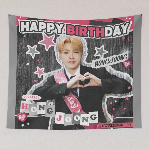 Item preview, HAPPY BIRTHDAY hongjoon Ateez designed and sold by jaofnn.