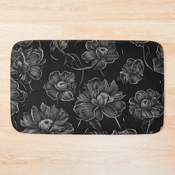 Item preview, Black Flower Pattern designed and sold by Urbanwraps.
