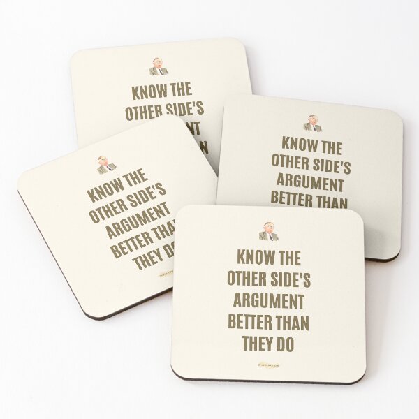 Item preview, Charlie Munger Quote, Know the Other Side's Argument Better than They Do designed and sold by VarnaChitra.
