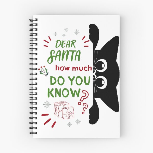 Item preview, Funny "Dear Santa" Cat designed and sold by I-RDesign.