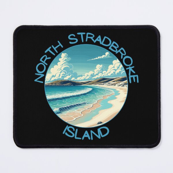 Item preview, North Stradbroke Island Australia Retro Art Travel Skyline designed and sold by MaateoDesign.