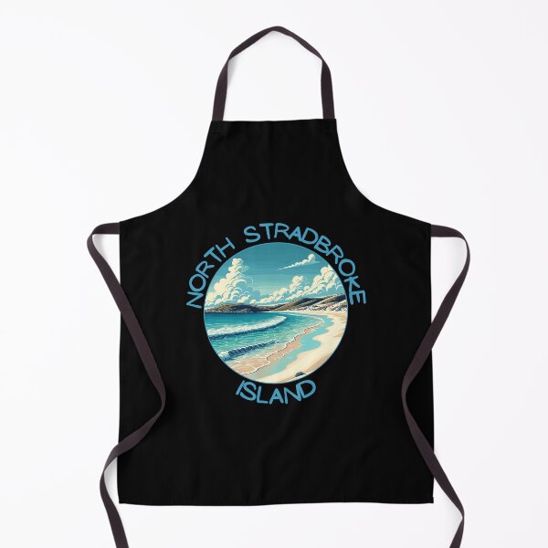 Item preview, North Stradbroke Island Australia Retro Art Travel Skyline designed and sold by MaateoDesign.