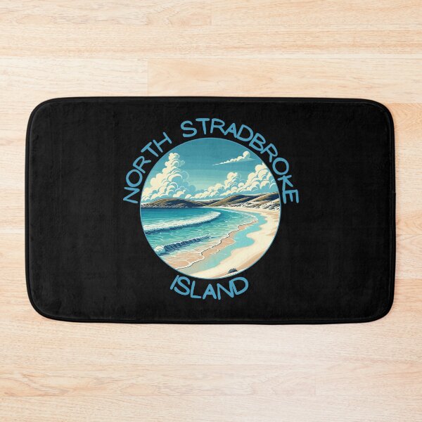 Item preview, North Stradbroke Island Australia Retro Art Travel Skyline designed and sold by MaateoDesign.