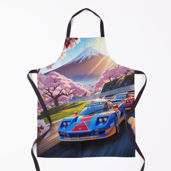 Item preview, JDM, Car, race, Japan, 80s pixel quality video game, Drift, Cherry Blossoms, Mt Fuji, Amazing, sunrise, pixelated designed and sold by tshirtart2024.