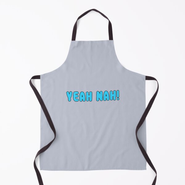 Item preview, Yeah Nah! Rounded Light Blue Font with Black Rim designed and sold by AASparksDesigns.