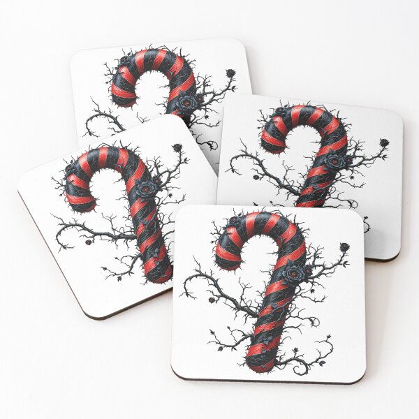 Item preview, Gothic Candy Cane with Black Roses designed and sold by ZetaDream.