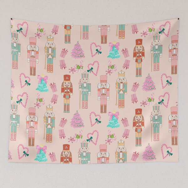Item preview, Nutcracker pattern, light pastel colors, for Christmas designed and sold by coloursforkids.