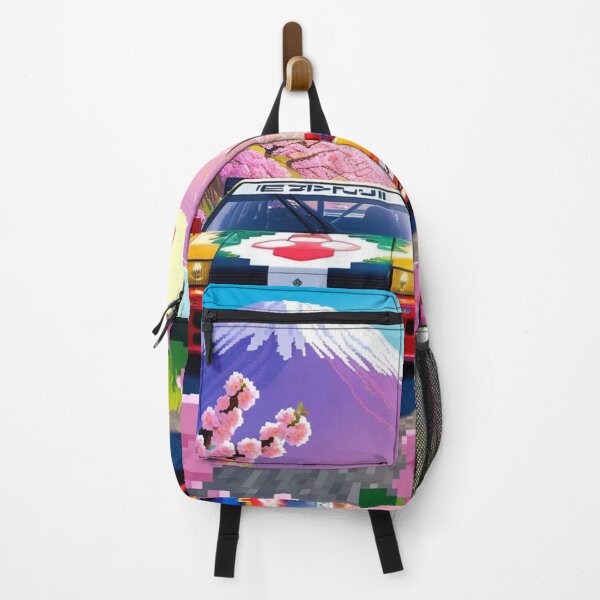 Item preview, JDM, Car, race, Japan, 80s pixel quality video game, Drift, Cherry Blossoms, Mt Fuji, Amazing, sunrise, pixelated designed and sold by tshirtart2024.