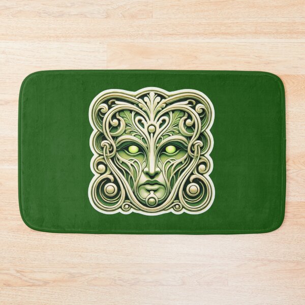 Item preview, Art Nouveau Greenman Print designed and sold by PinUpPizzazz.