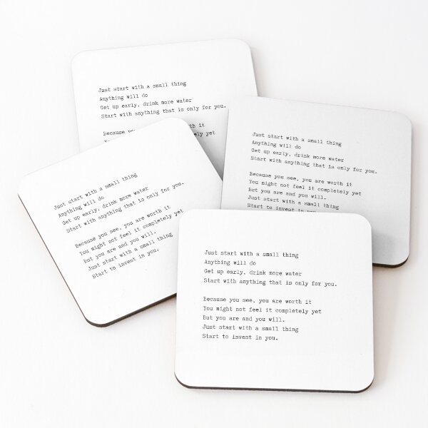 Item preview, Start with a Small Thing designed and sold by Eden Digital Creative.