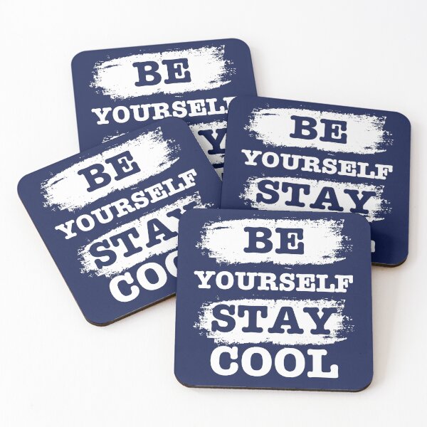 Item preview, Be Yourself. Stay Cool. Typography Design designed and sold by The magic  Yellow bus.