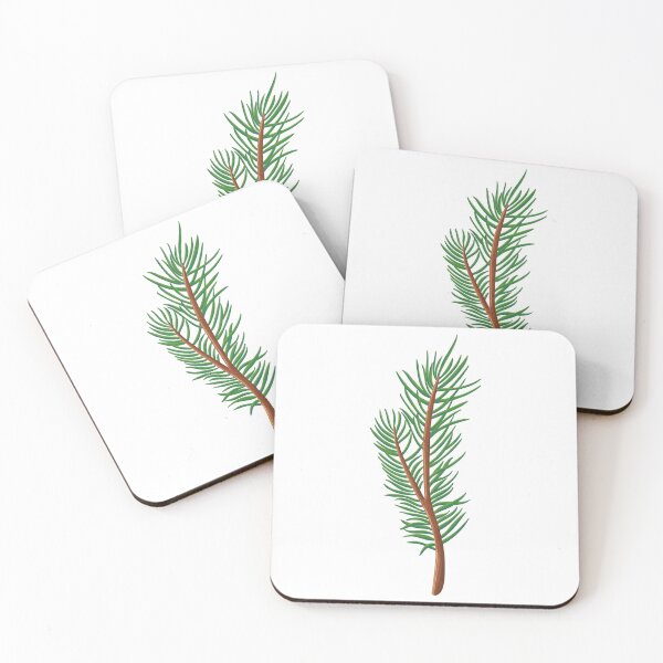 Item preview, Winter Whisper: Pine Fir branch green designed and sold by Kaushlydraw.