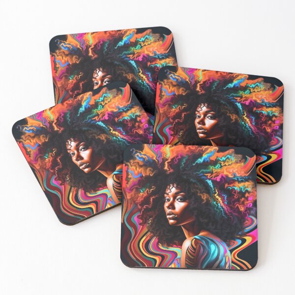 Item preview, Colorsplash Afro Neon Vibes! designed and sold by Artbyminga.