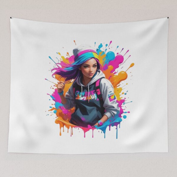 Item preview, Graffiti-Style Color Run Logo – Bold and Vibrant Design designed and sold by artistmagicshop.