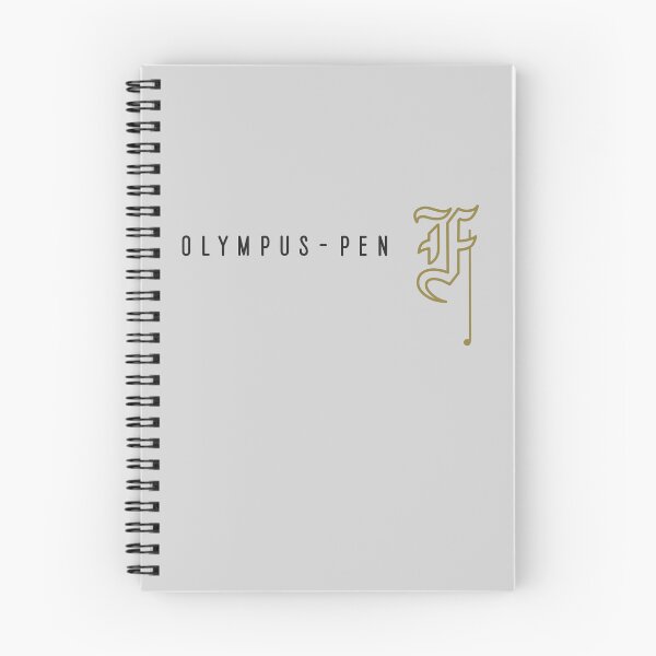 Item preview, Olympus Pen F - Gothic Letter F - Black & Gold - Half Frame Vintage Film Camera Logo designed and sold by Leah Streader.