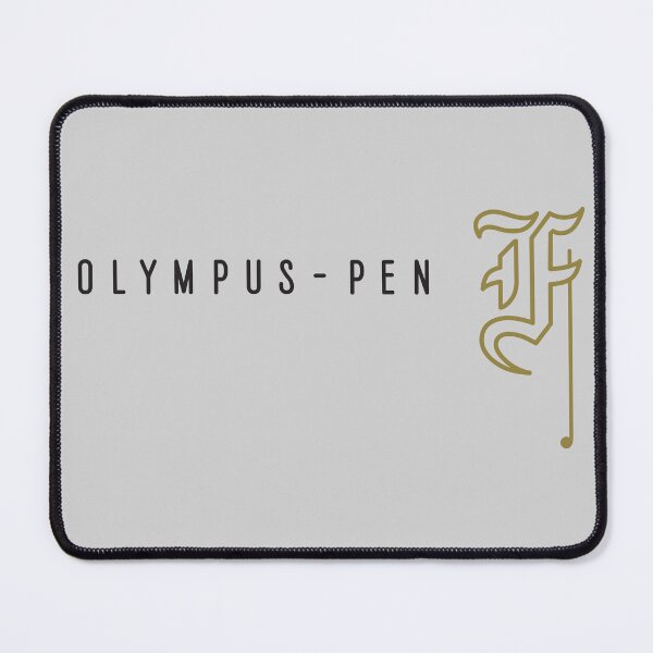 Item preview, Olympus Pen F - Gothic Letter F - Black & Gold - Half Frame Vintage Film Camera Logo designed and sold by Leah Streader.
