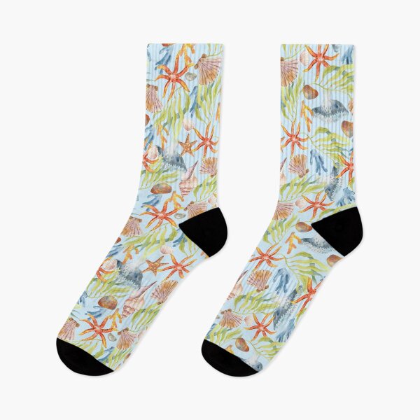 Item preview, vibrant underwater scene with seashells designed and sold by quickkdesign.