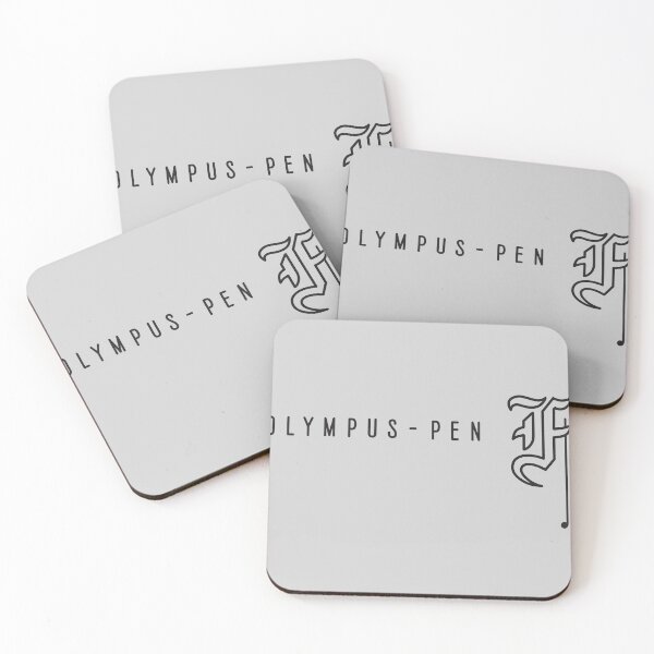 Item preview, Olympus Pen F - Gothic Letter F - Black - Half Frame Vintage Film Camera Logo designed and sold by Leah Streader.