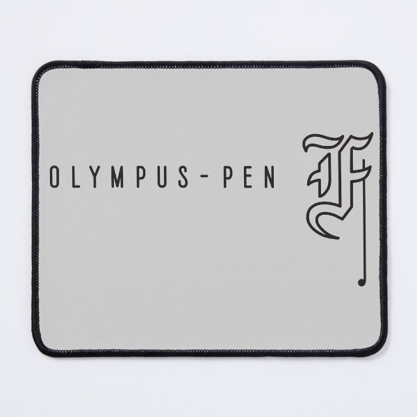 Item preview, Olympus Pen F - Gothic Letter F - Black - Half Frame Vintage Film Camera Logo designed and sold by Leah Streader.