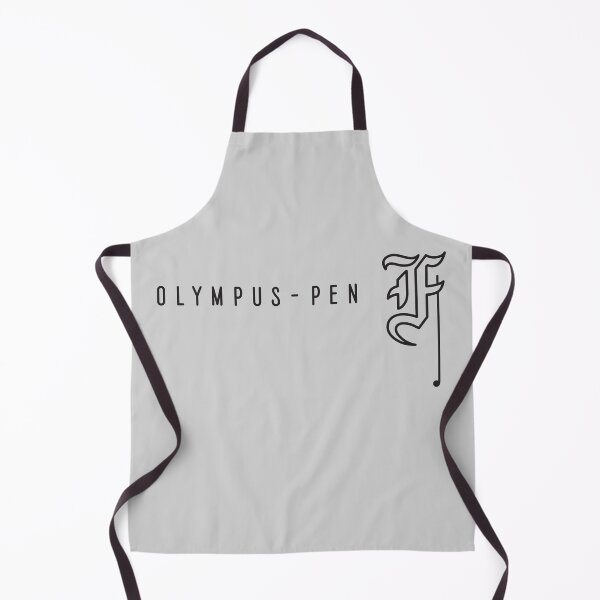 Item preview, Olympus Pen F - Gothic Letter F - Black - Half Frame Vintage Film Camera Logo designed and sold by Leah Streader.