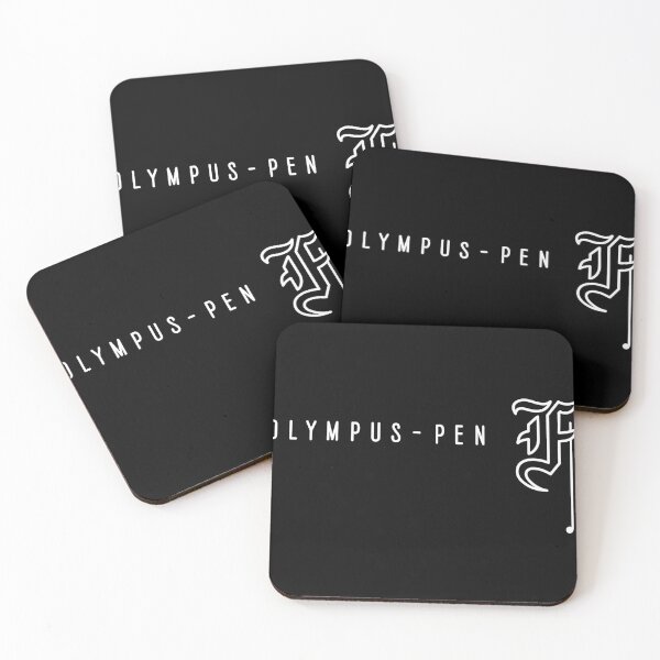 Item preview, Olympus Pen F - Gothic Letter F - White - Half Frame Vintage Film Camera Logo designed and sold by Leah Streader.