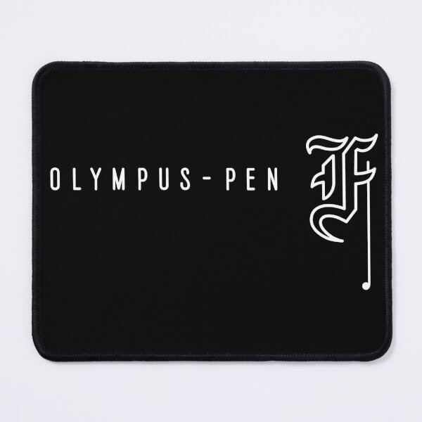 Item preview, Olympus Pen F - Gothic Letter F - White - Half Frame Vintage Film Camera Logo designed and sold by Leah Streader.