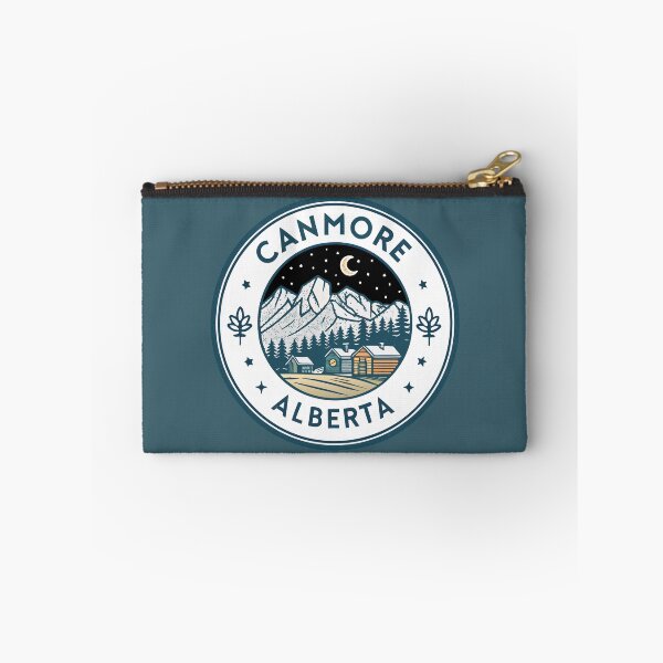 Item preview, Canmore Alberta Badge Design – Mount Rundle and Cozy Cabins designed and sold by pixelated_echoes.