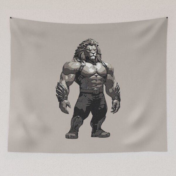 Item preview, Bodybuilder lion designed and sold by PierreAlbijanic.