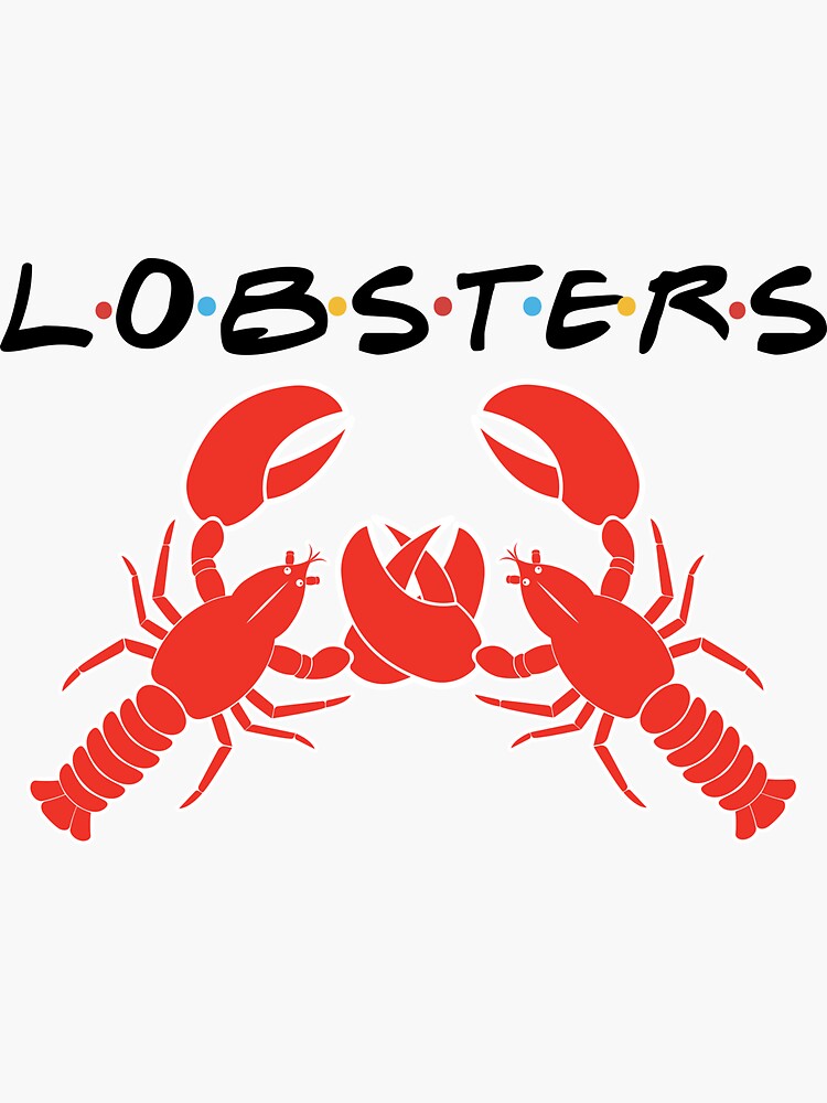"You're My Lobster He's My Lobster" Sticker for Sale by cottonjam