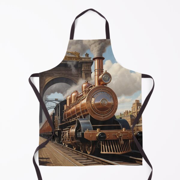 Item preview, The Steampunk Line Railway Engine designed and sold by Skye Ryan-Evans.