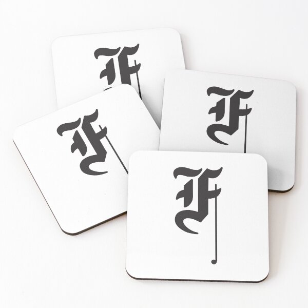 Item preview, Olympus Pen F - Gothic Letter F only- Solid Black - Half Frame Vintage Film Camera Logo designed and sold by Leah Streader.