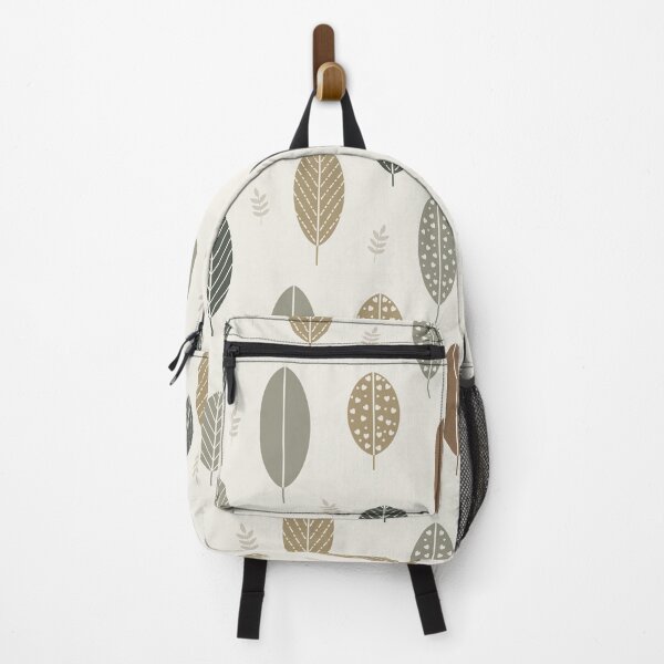 Item preview, Cabincore Leaf Pattern in Neutral Tones designed and sold by CJ Creations.