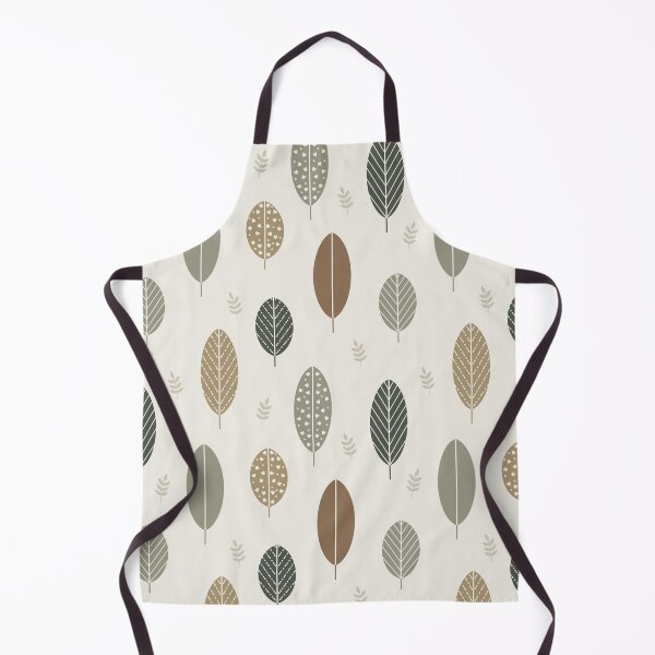 Item preview, Cabincore Leaf Pattern in Neutral Tones designed and sold by CJ Creations.