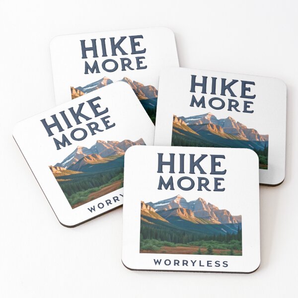 Item preview, Hike More, Worry Less - Motivational Mountain Adventure designed and sold by Colorful-Garden.