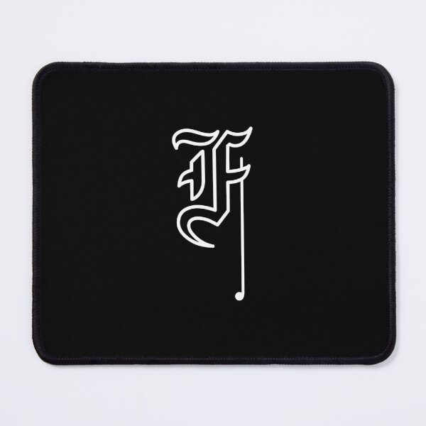 Item preview, Olympus Pen F - Gothic Letter F only- White outline - Half Frame Vintage Film Camera Logo designed and sold by Leah Streader.