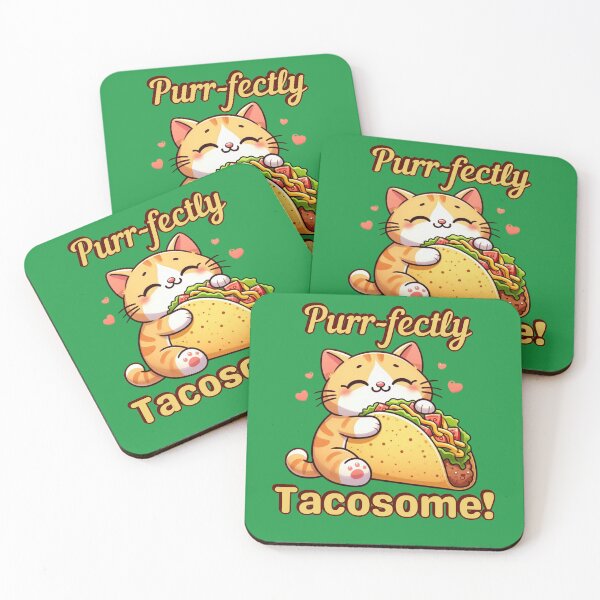 Item preview, Purr-fectly Tacosome! | Taco lovers | Taco Cat designed and sold by dooddles.