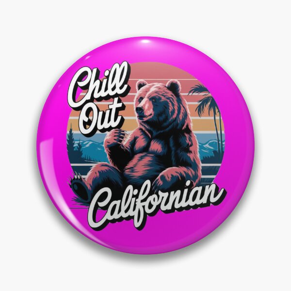 Item preview, Bear with text 'Chill out Californian' designed and sold by Tomasz  Siennicki.