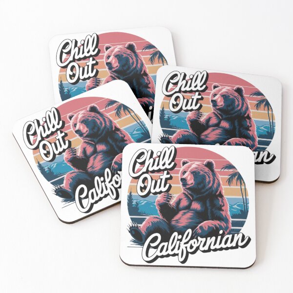 Item preview, Bear with text 'Chill out Californian' designed and sold by Tomasz  Siennicki.