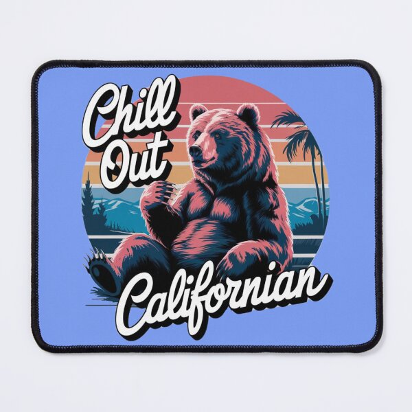 Item preview, Bear with text 'Chill out Californian' designed and sold by Tomasz  Siennicki.