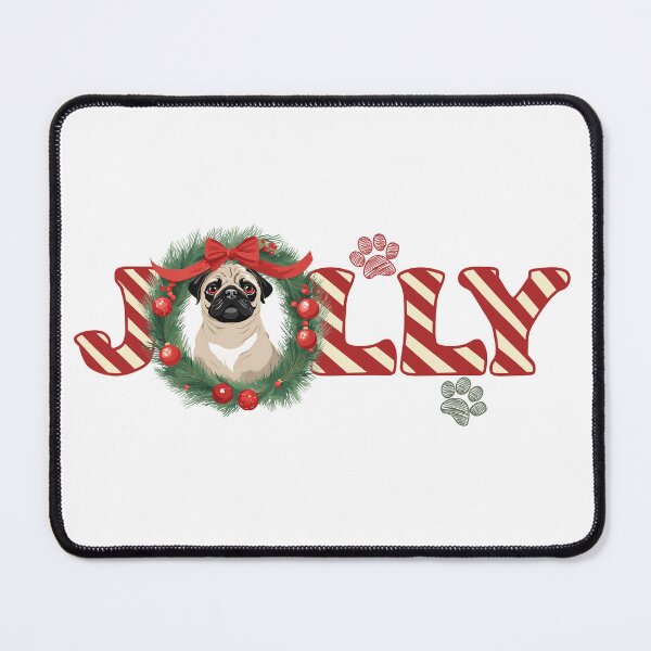 Item preview, Jolly Christmas - Pug Nose Edition designed and sold by GoodyPaws.
